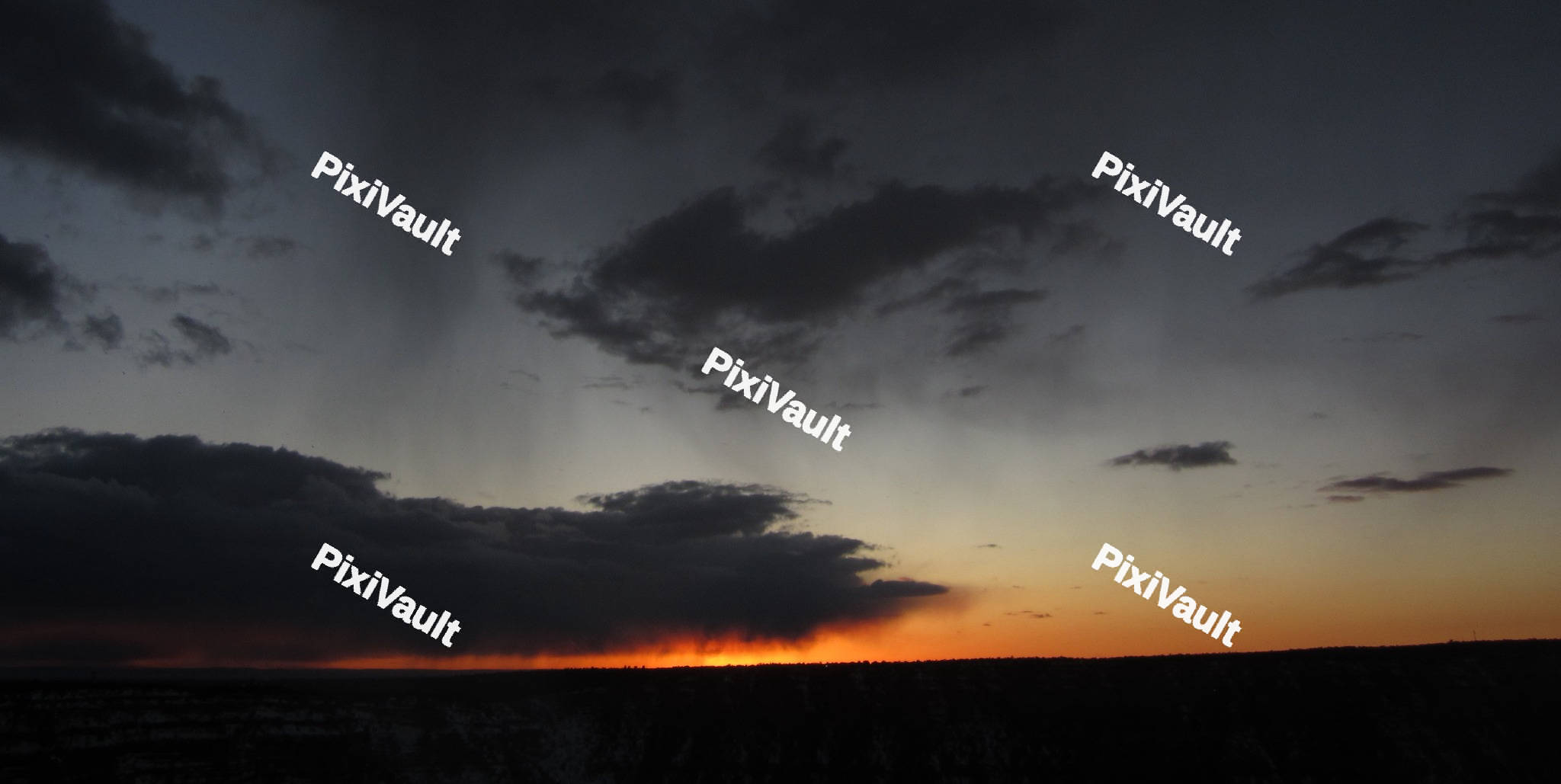 Dark Sky in sunset